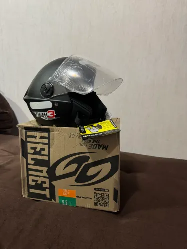 Capacete aberto preto 58 novo na caicha