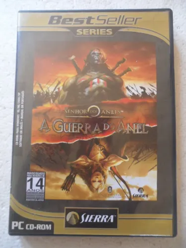 Pc Cd-rom Senhor dos Anéis A Guerra do Anel jogo para pc 2 discos