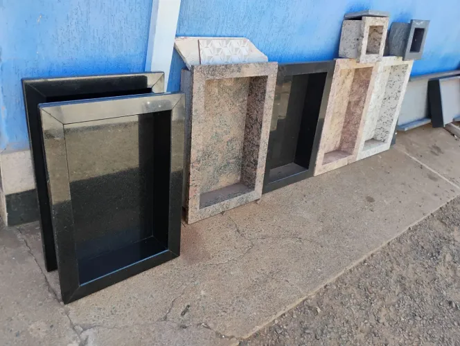 Nichos de banheiro em mármore e granito!