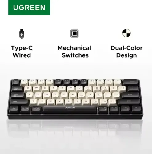 UGREEN Teclado Mecânico 61 PBT Keycaps