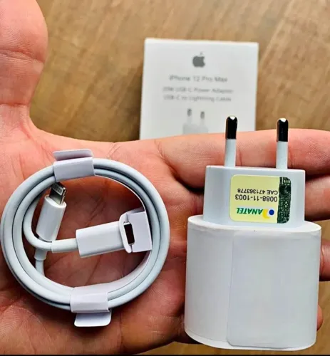 Carregador de iPhone turbo 20w cabo e fonte com carregamento rápido 