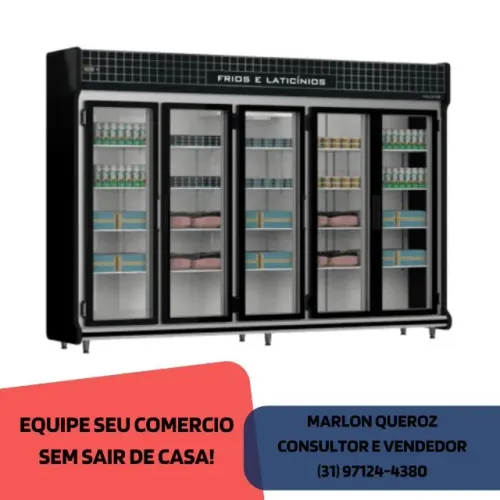 Refrigerador Auto Serviço 5  Portas Polo Frio Novo