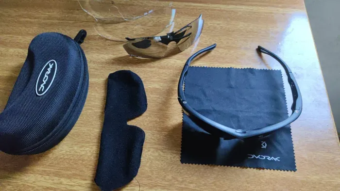 Oculos Dvorak para ciclismo + luva
