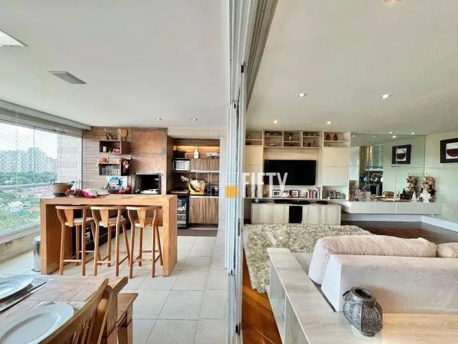 Lindo Apartamento a Venda e Locação com 180m2 com 3 suítes e churrasqueira na varanda