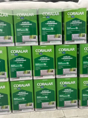 Tinta Acrílica Coral Coralar 18lts Leia a descrição