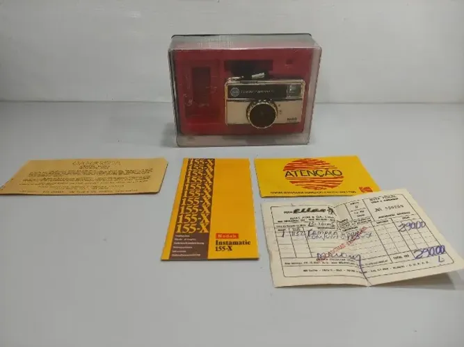 *LEIA*Câmera Kodak Instamantic 155x Filme Vintage Fotografia Lhh Preto (Usado)