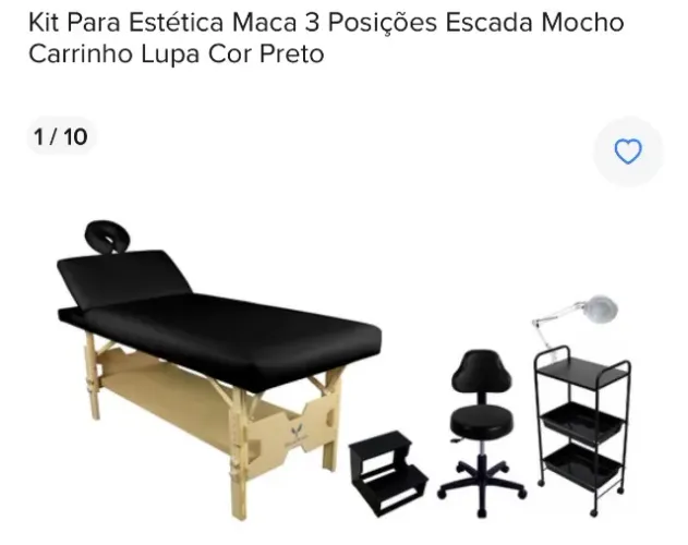 Maca 3 Posições + Escada + Mocho + Carrinho + Lupa