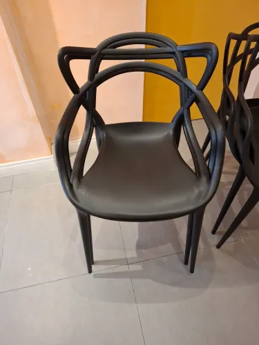 8 cadeiras alegra preta 