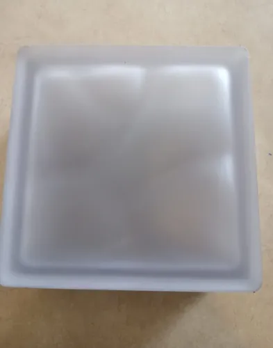 TIJOLO DE VIDRO FOSCO JATEADO 20x20