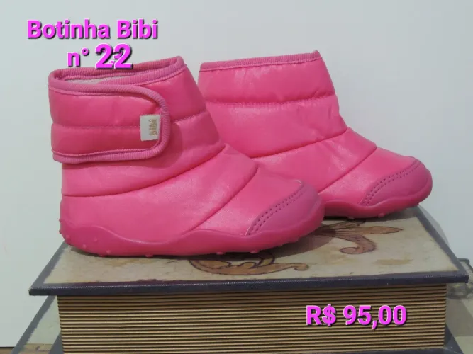 Bota Bibi Bebê - Rosa - N° 22