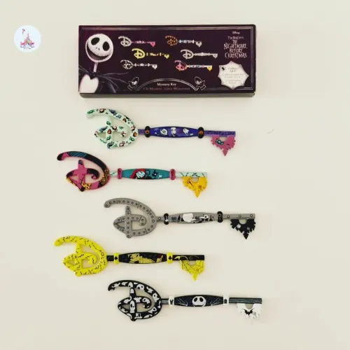 Conjunto de Chaves Disney Store o Estranho Mundo de Jack