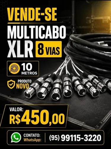 Vende-se Multicabo 8 vias de 10 metros