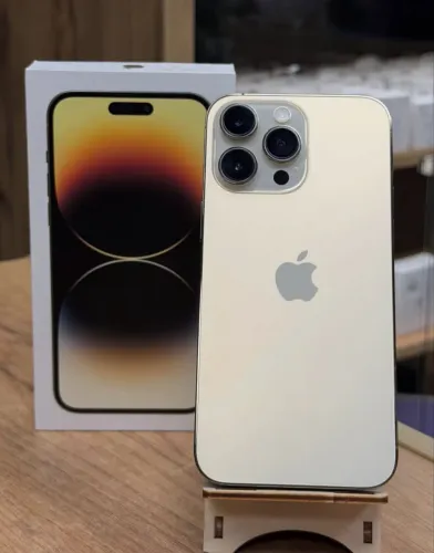 iPhone 14 Pro Max dourado 128 GB 6 meses de garantia 