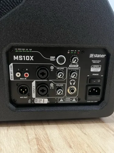 Caixa de Som Monitor Ativo Staner MS-10X 10" 250W Black Series