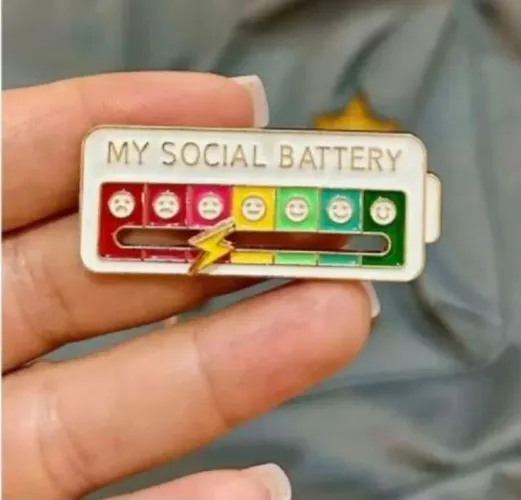 Kit de Broches Bottom Serotonina Dopamina Club Bateria Social Retrô Vintage 