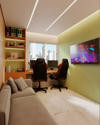 Studios modernos com 90% de financiamento