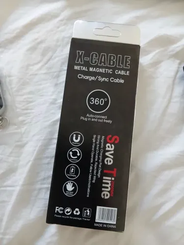 Carregador de imã perfeito pega em iPhone e tipo c