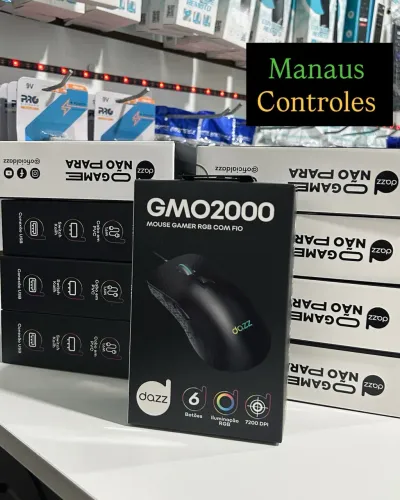 Mouse Gamer Rgb 6 botões USB 7.200 Dpi ( Entregamos )