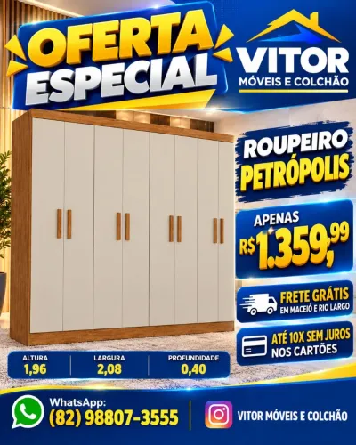 ROUPEIRO PETRÓPOLIS 8 PORTAS 