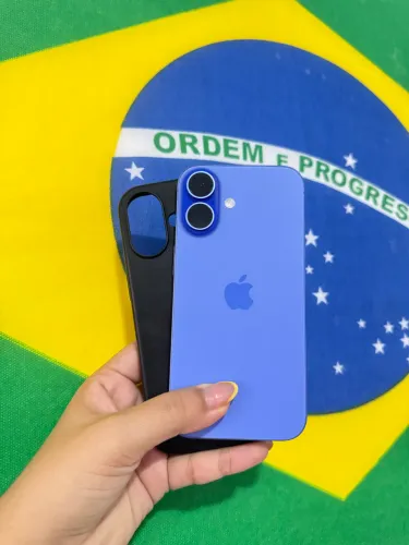 iPhone 16 Blue 128GB 90% original com garantia e documento NAP