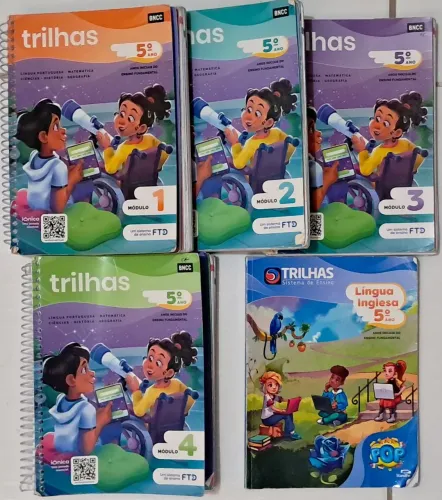 Coleção trilhas 5° ano - completa em perfeitas condições 