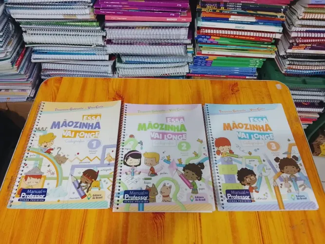 Kit de caligrafia pra reforço escolar 3 por 50