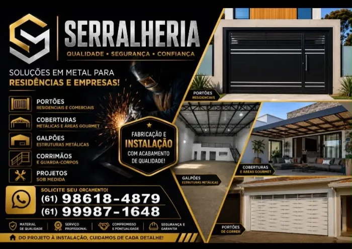 Serralheria rua 8 Vicente Pires