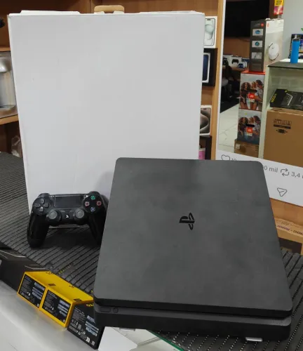 *PS4 Slim 500GB* Seminovo 1 Controle, Caixa *R$1299