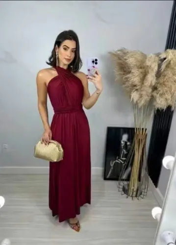 Vestido marsala multi formas