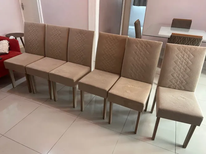 Conjunto de cadeiras 6 peças