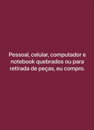 Conserto celular, computador e notebook