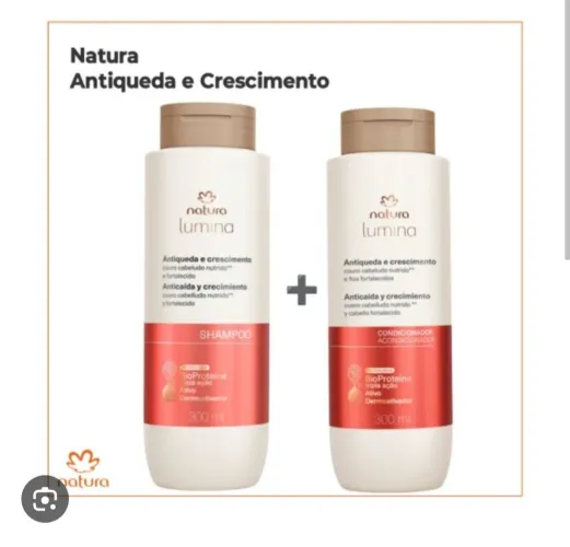 Shampoo e condicionador natura ilumina