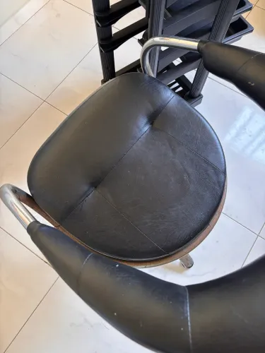 Kit cadeira + carrinho para salão de beleza