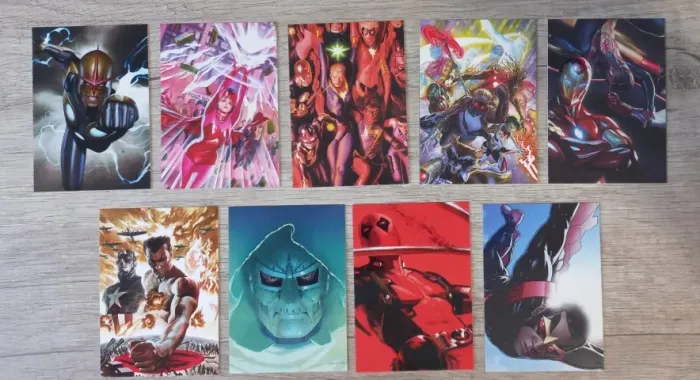 LOTE CARDS MARVEL 80 ANOS - PANINI