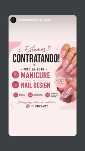 Contratando manicure e Nail design