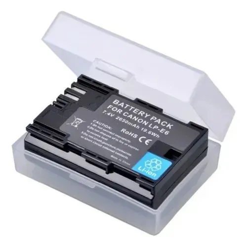 Bateria Lp-E6 para Câmeras Canon 5D Mk III 70D 80D 60D 90D 6D Mk II 7D 