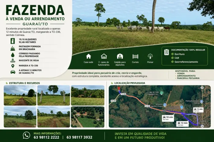 Fazenda para pecuária