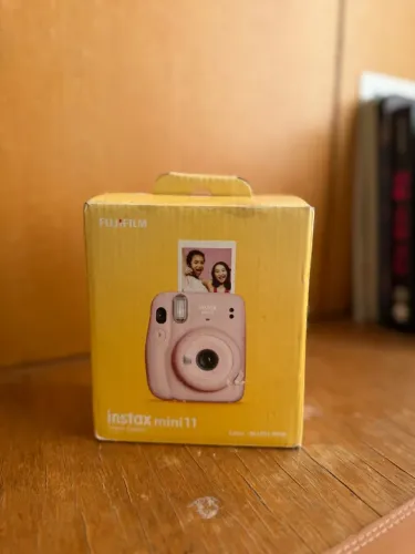 Instax Mini 11 Blush Pink Usada e Dispositivo Lente Quebrado