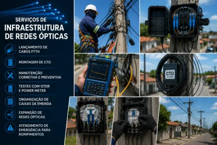 Serviços de Infraestrutura de Redes Ópticas