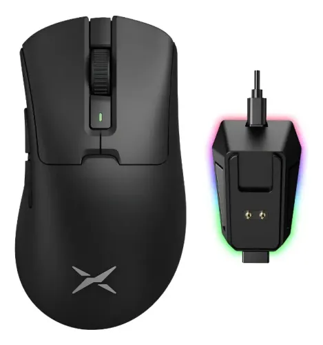 Mouse Gamer Delux M900 PRO 8000Hz Sem Fio PAW3395 com Dock de Carregamento - Novo, Lacrado