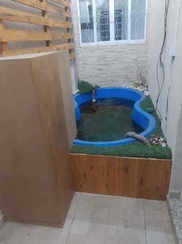 Piscina 700L e acessorios para lago