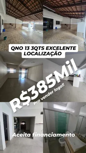 QNO 13 CS 3QTS (LAJE) EXCELENTE LOCALIZAÇÃO AO LADO MERCADO VENEZA ACEITA FINANCIAMENTO.