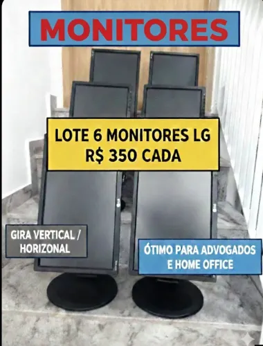Monitor de 19 polegadas horizontal vertical