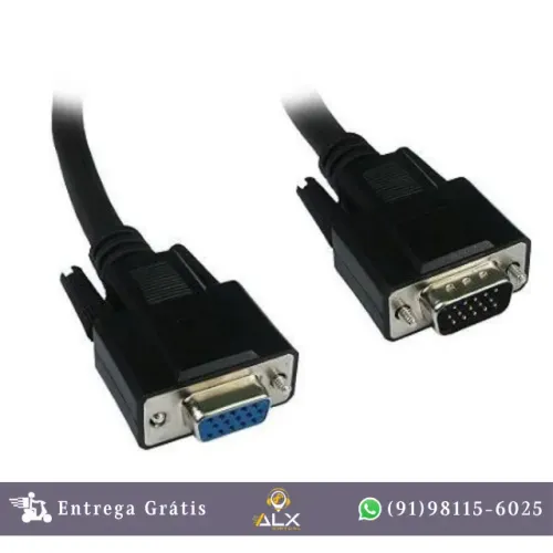 Cabo Extensor Vga Macho x Vga Fêmea 1,80mt Preto Storm *ENTREGA GRÁTIS*