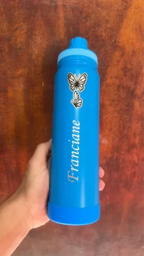 Garrafa térmica 1.000 ml + Gravação à laser!
