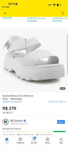 Melissa Kick Off Sandal