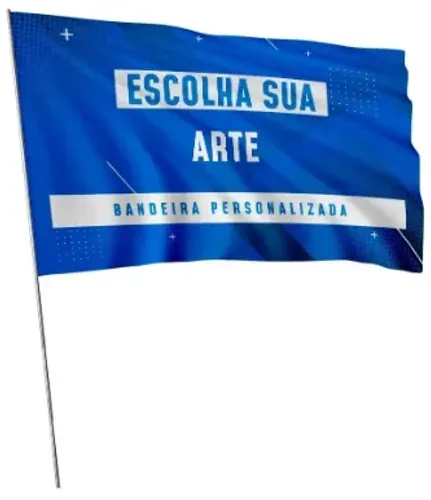 Bandeira em geral de mastro ou ilhós