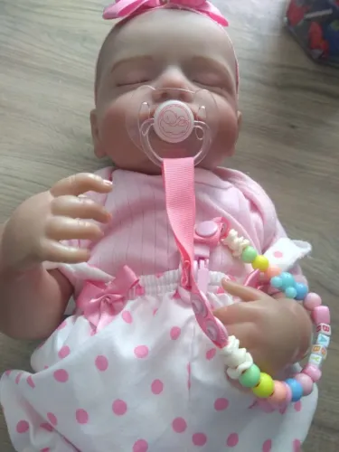 Bebê Reborn Silicone Sólido 48cm Realista 