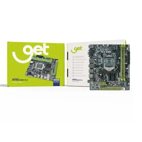 H110S M2 GET Intel LGA1151 DDR4 Placa-Mãe 6ª a 8ª Geração M.2 ATX FRETE GRÁTIS