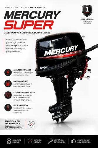Motor de popa Mercury 15hp